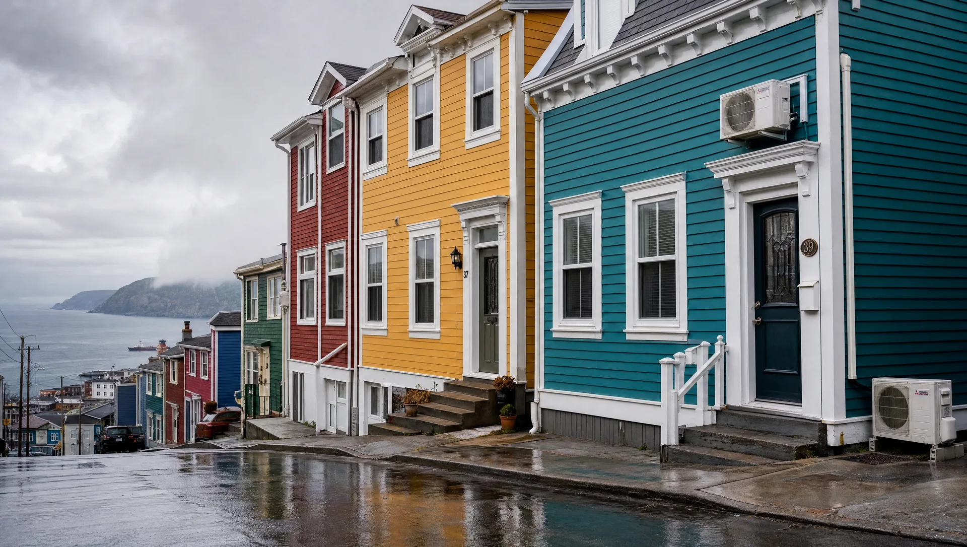 Paradise, NL with a heat pump installed — Octagon Pond and Topsail Beach (nearby) visible in the scene